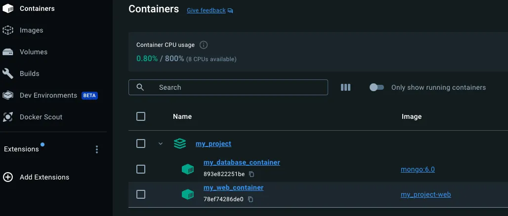 Docker client