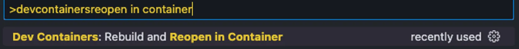 Reopen and rebuild container