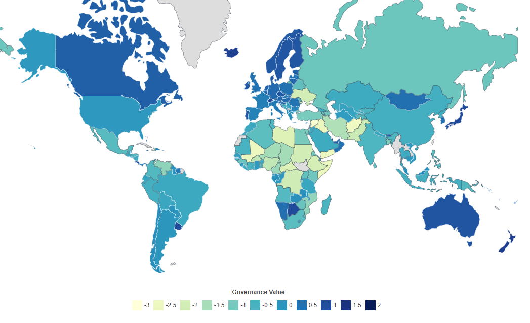 Image: World Population Review's 2024 map.